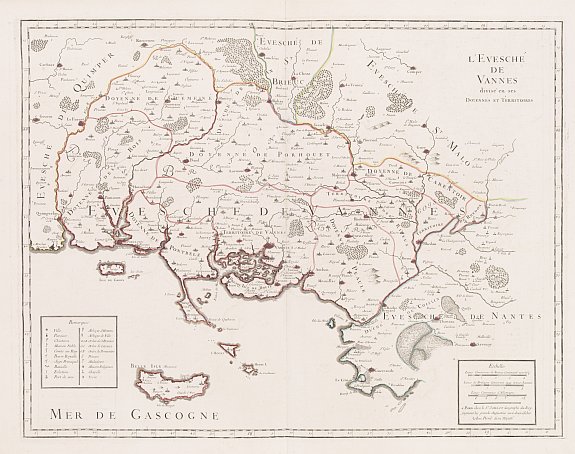 Carte Morbihan ancienne